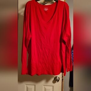 Long sleeve tshirt red Lane Bryant 22/24